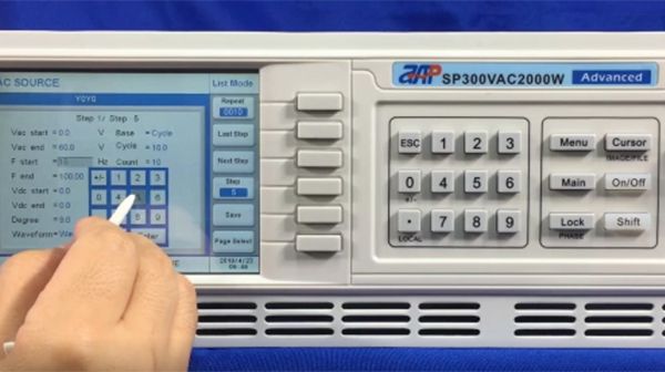 LIST Modus - SP300 AC Netzteil